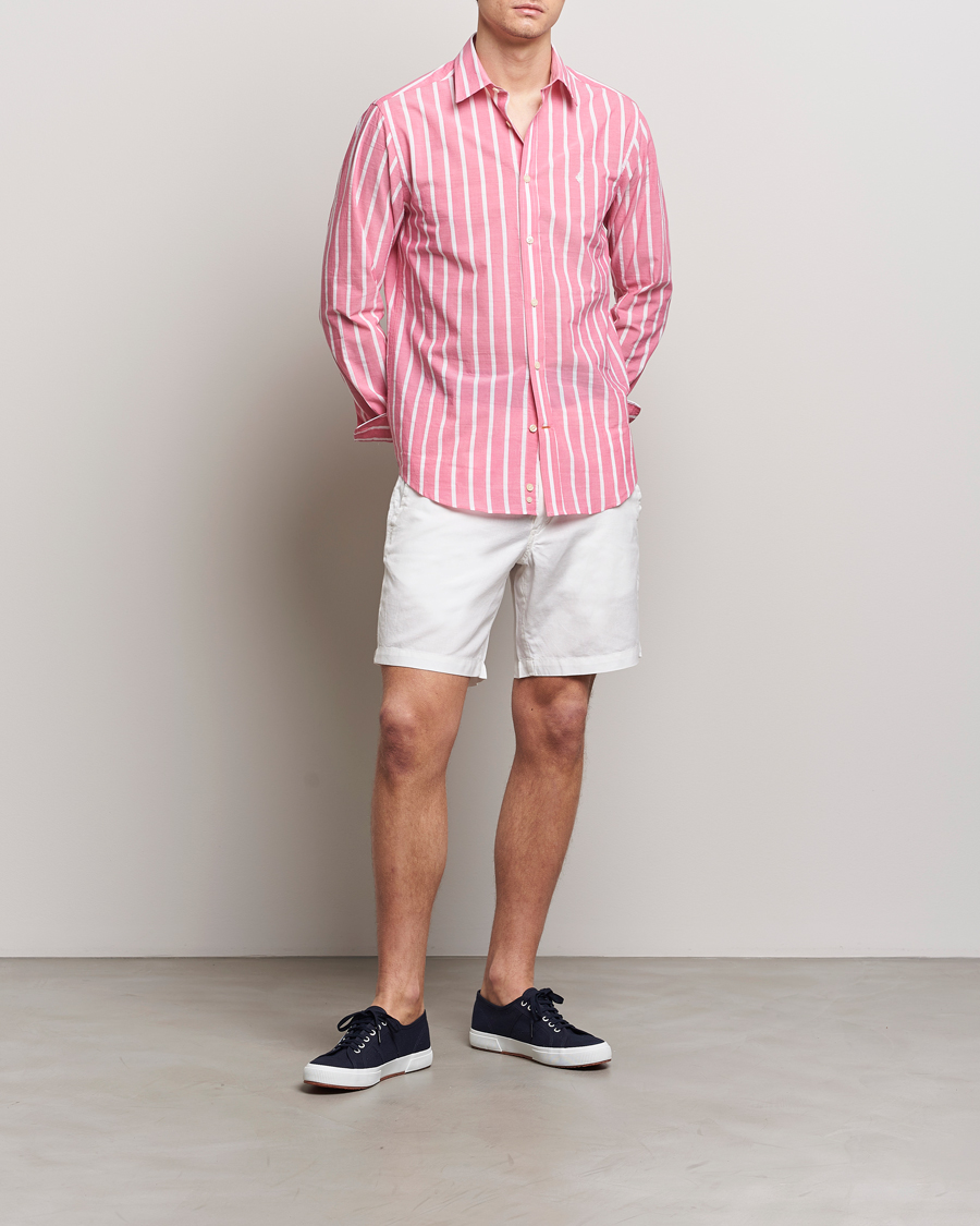 Mies | Shortsit | Polo Ralph Lauren | Cotton/Linen Shorts White