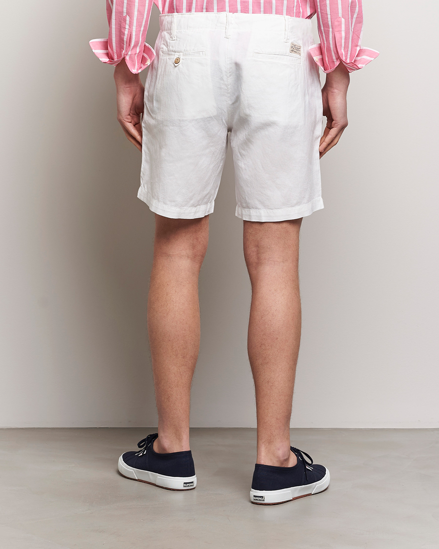 Mies | Shortsit | Polo Ralph Lauren | Cotton/Linen Shorts White