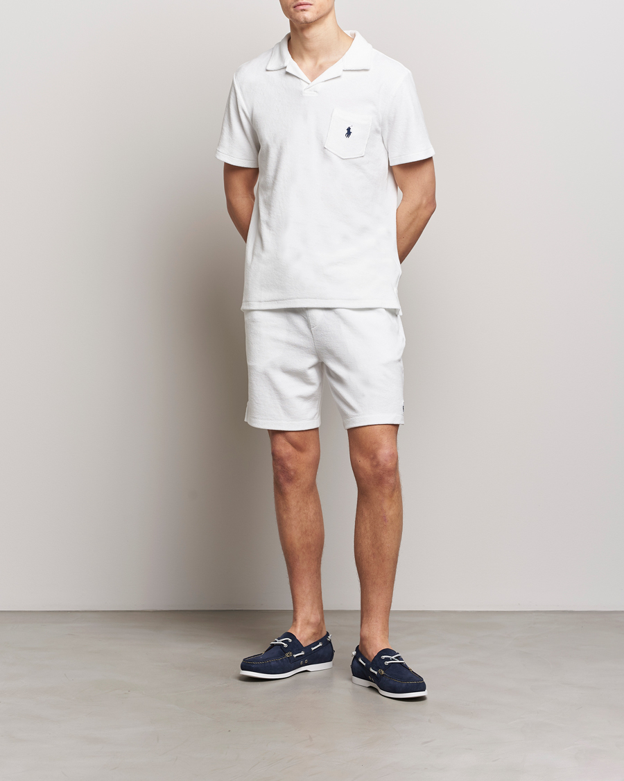 Mies | Shortsit | Polo Ralph Lauren | Cotton Terry Drawstring Shorts White