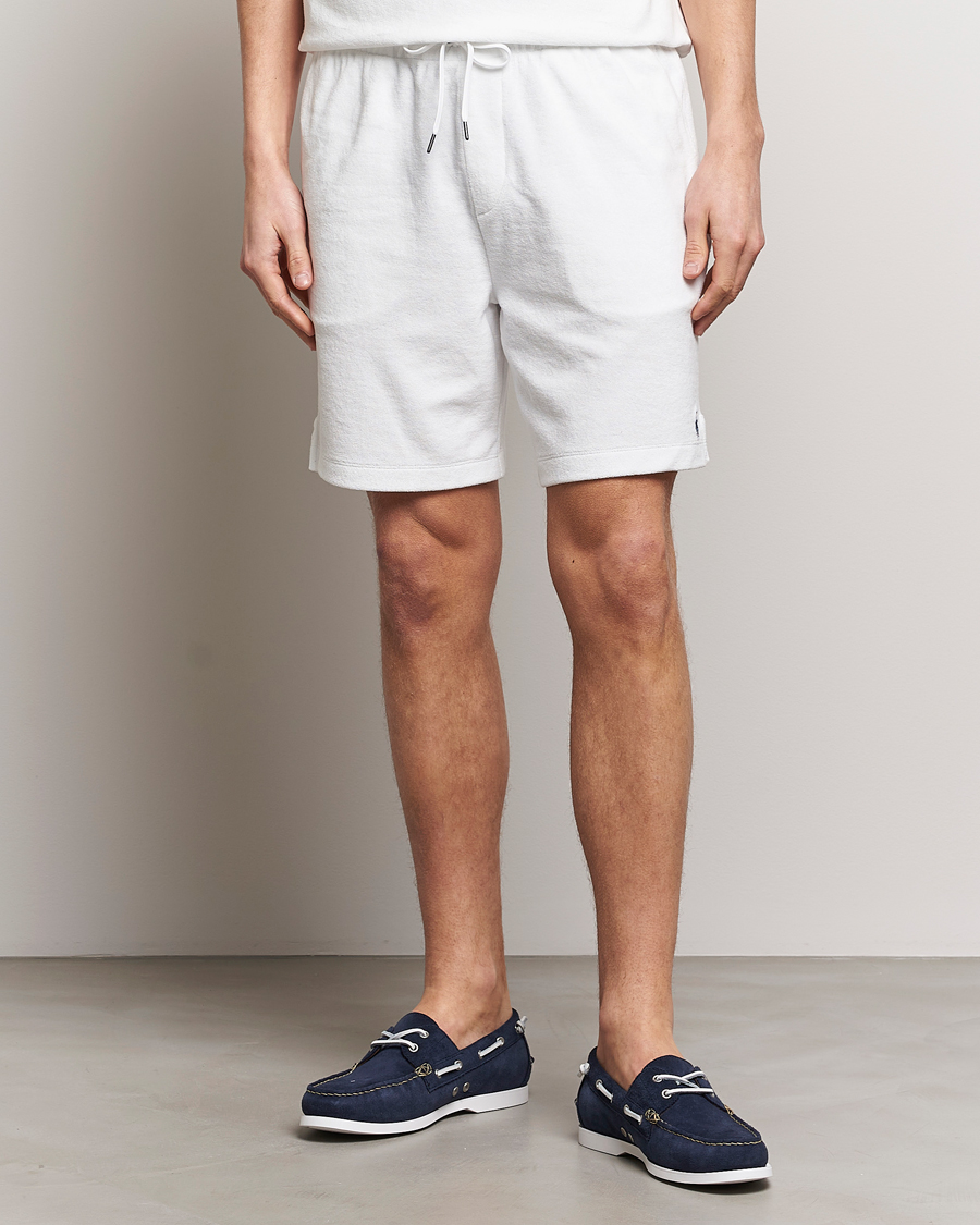 Mies | Shortsit | Polo Ralph Lauren | Cotton Terry Drawstring Shorts White