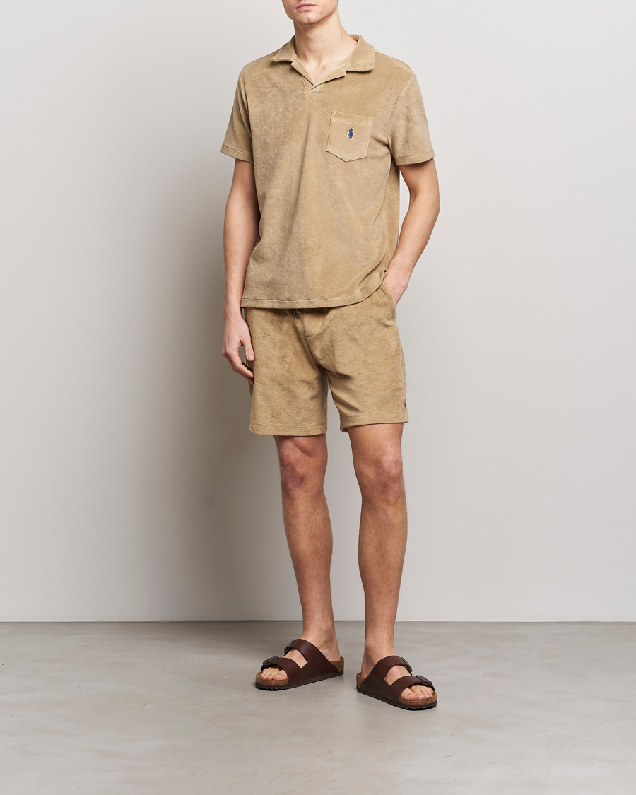 Mies | Shortsit | Polo Ralph Lauren | Cotton Terry Drawstring Shorts Coastal Beige