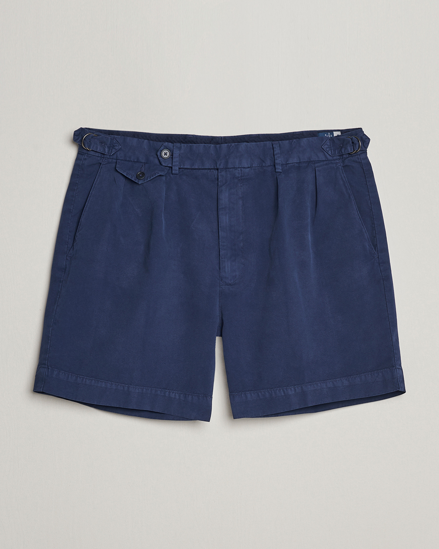 Mies | Shortsit | Polo Ralph Lauren | Pleated Featherweight Twill Shorts Newport Navy
