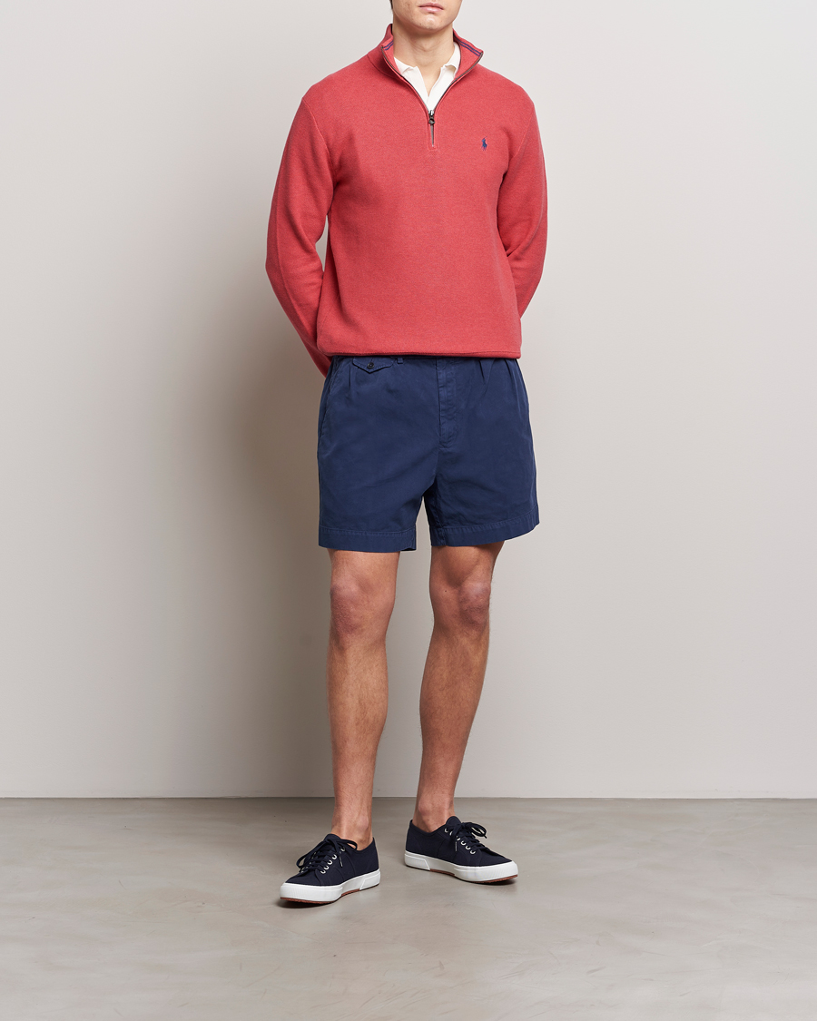 Mies | Shortsit | Polo Ralph Lauren | Pleated Featherweight Twill Shorts Newport Navy