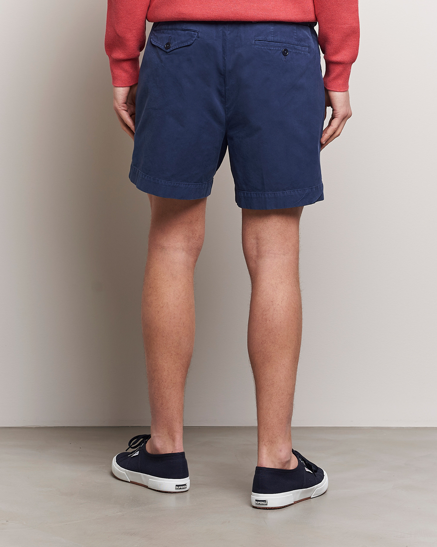 Mies | Shortsit | Polo Ralph Lauren | Pleated Featherweight Twill Shorts Newport Navy