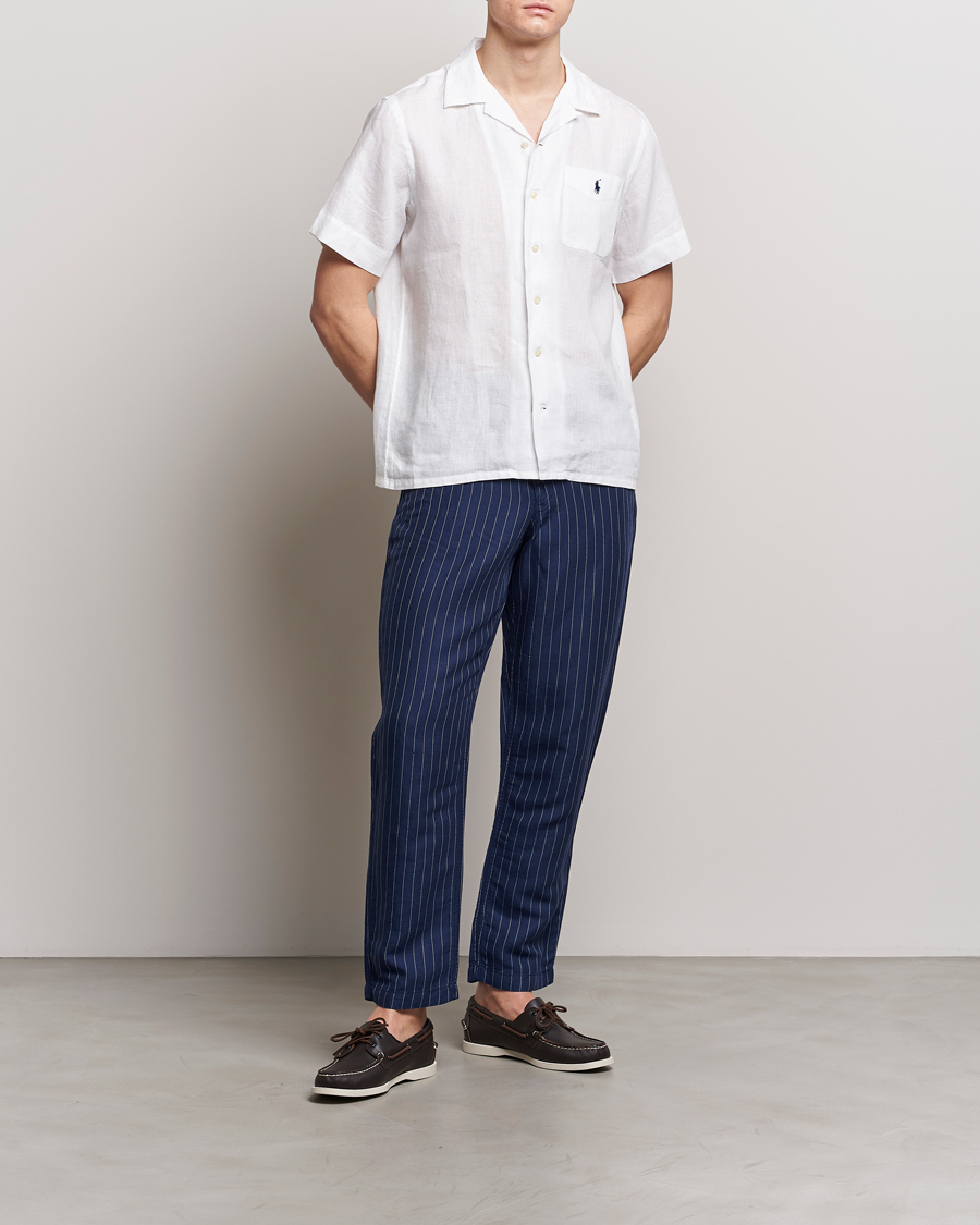Mies | Housut | Polo Ralph Lauren | Prepster V2 Linen Trousers Navy