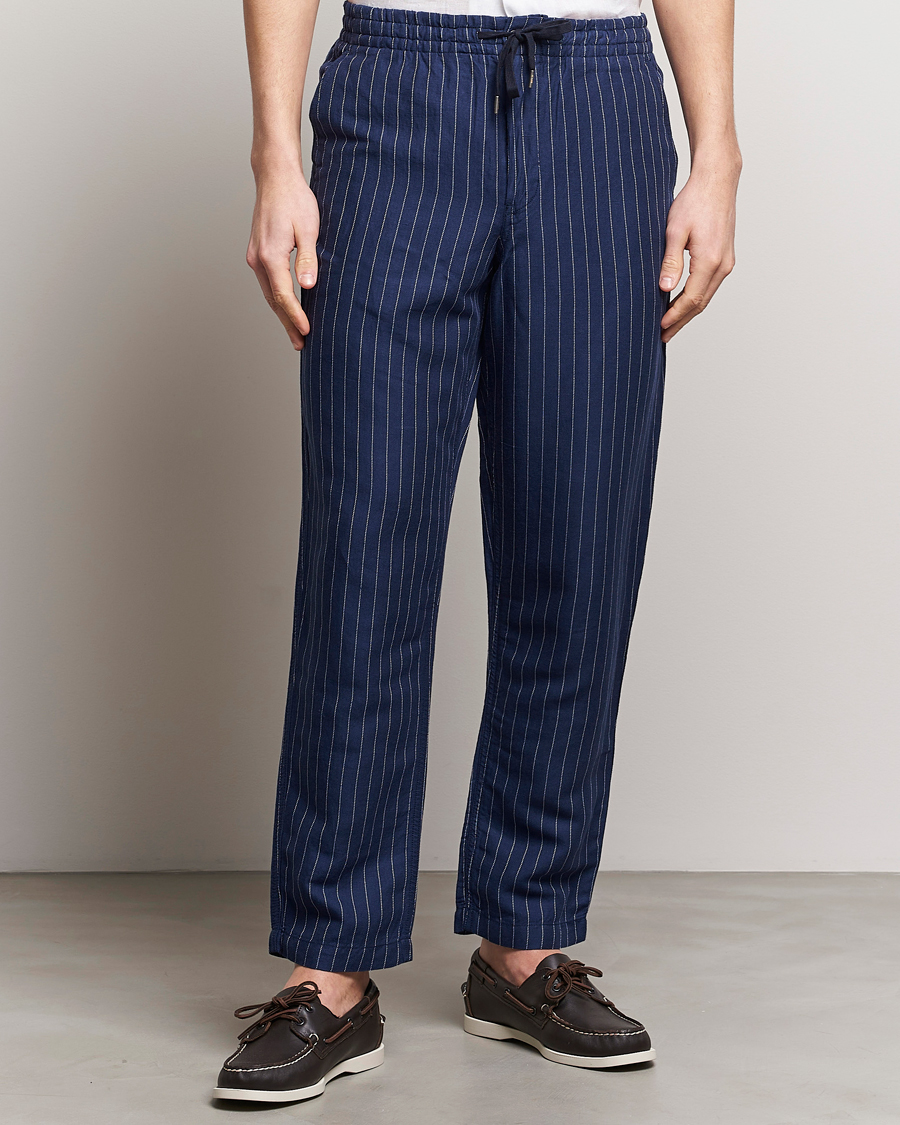 Mies | Housut | Polo Ralph Lauren | Prepster V2 Linen Trousers Navy