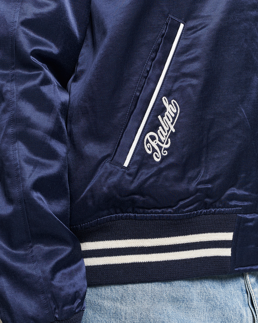 Mies | Takit | Polo Ralph Lauren | Varsity Bomber Satin Jacket Aviator Navy