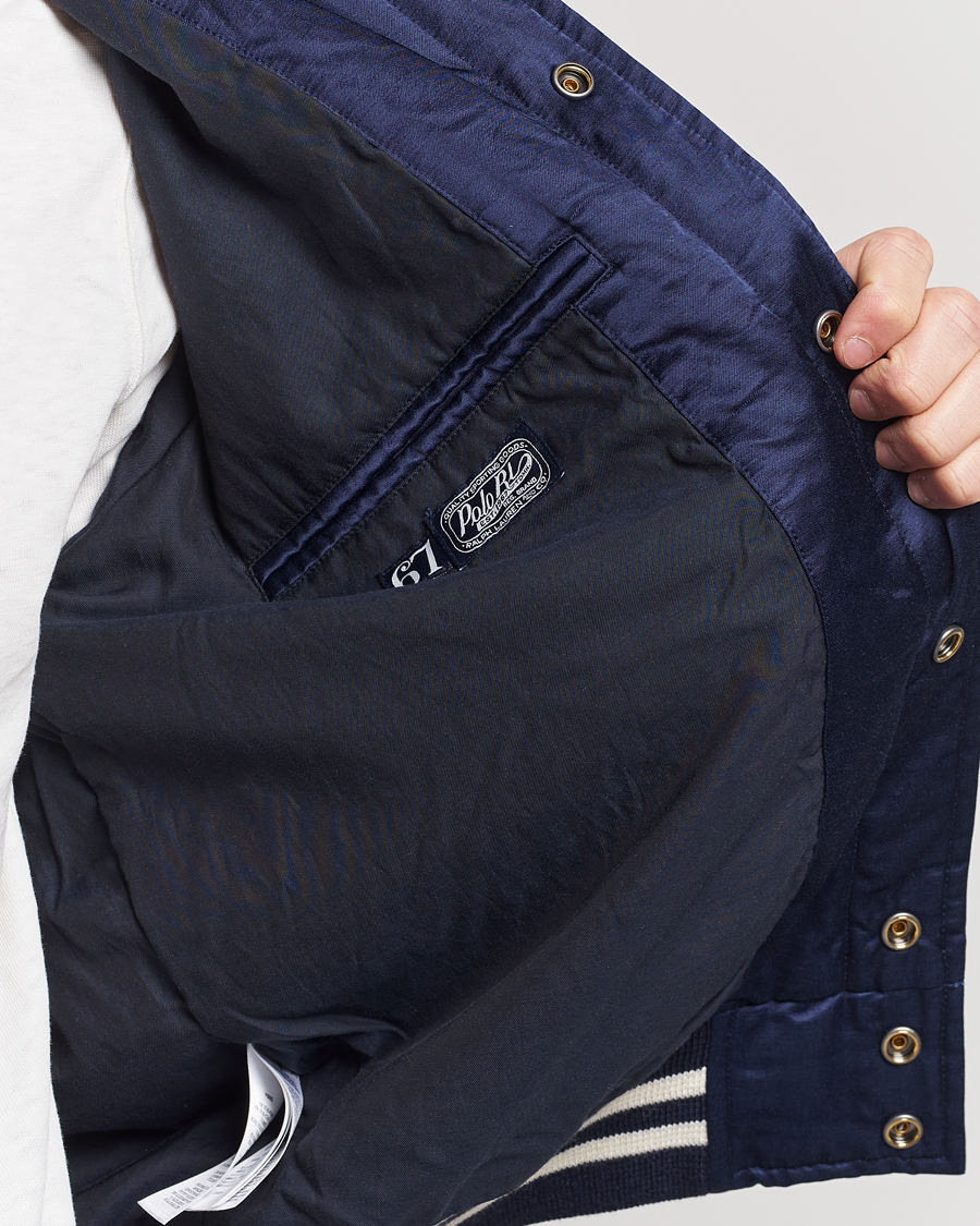 Mies | Takit | Polo Ralph Lauren | Varsity Bomber Satin Jacket Aviator Navy