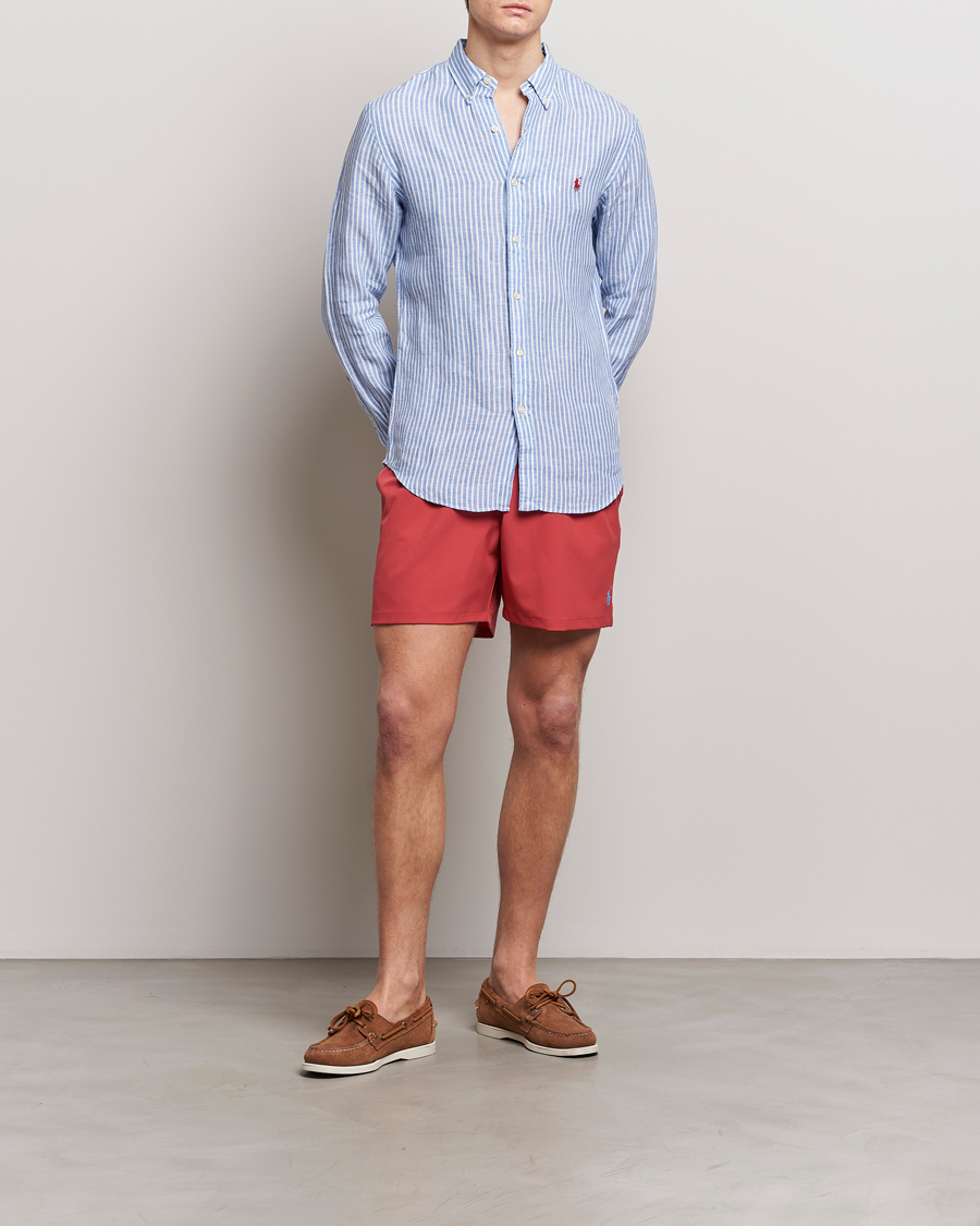 Mies | Uimahousut | Polo Ralph Lauren | Recycled Traveler Boxer Swimshorts Nantucket Red