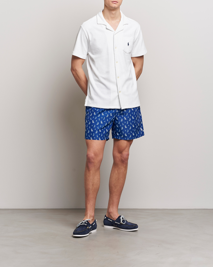 Mies | Uimahousut | Polo Ralph Lauren | Recycled Traveler Printed Swimshorts Blue Sail