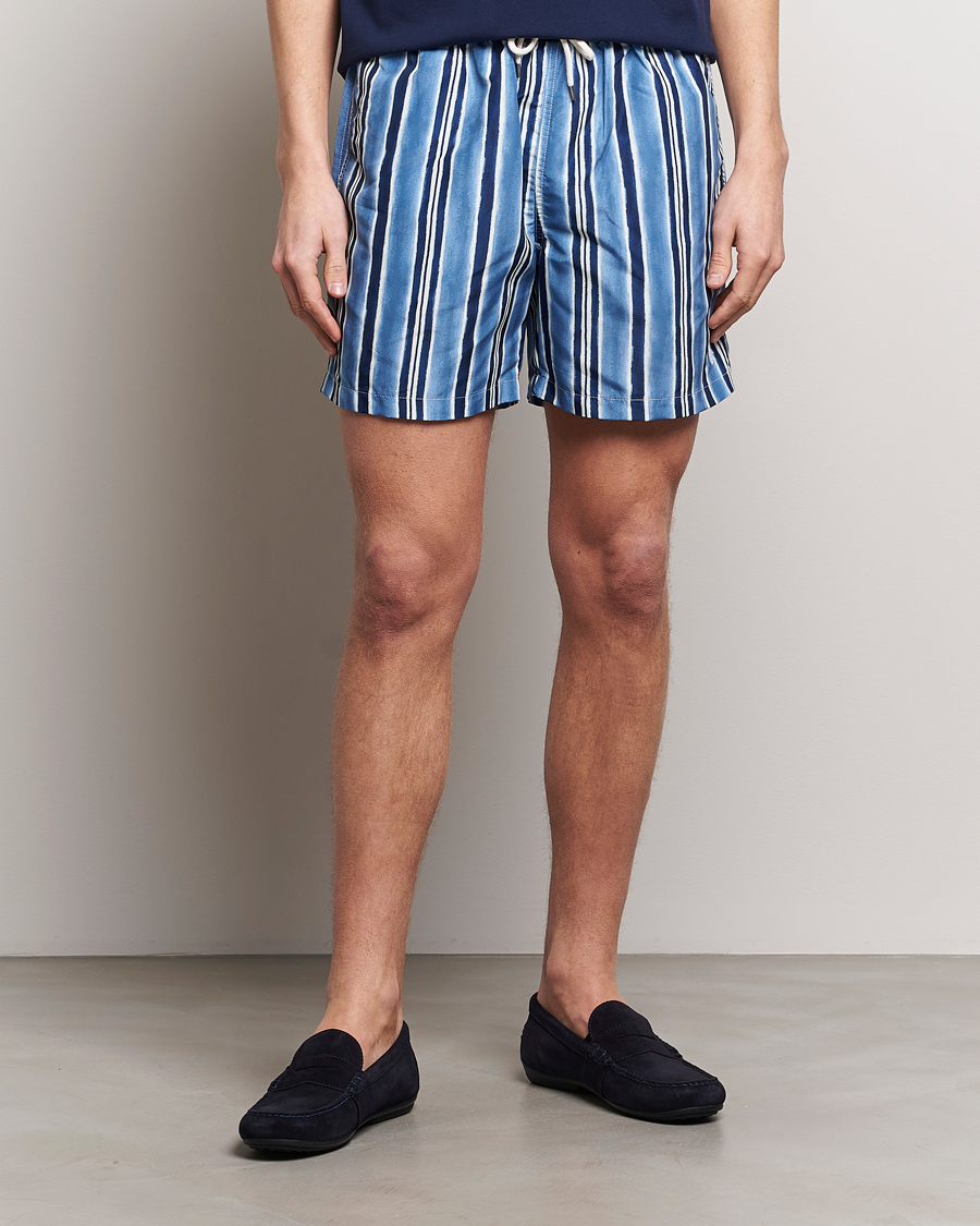 Mies |  | Polo Ralph Lauren | Recyceled Traveler Striped Swimshorts Saltwashed