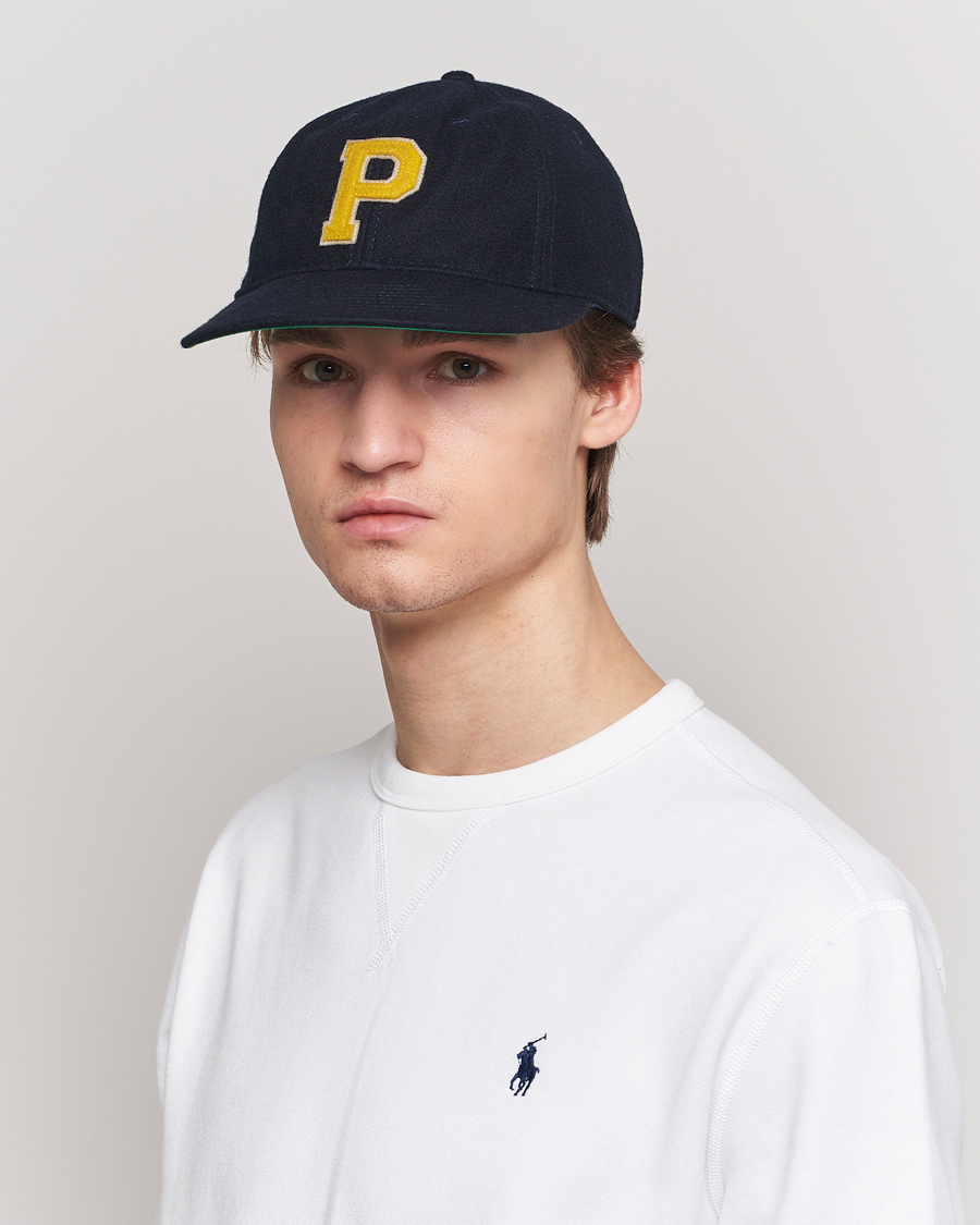 Herre |  | Polo Ralph Lauren | Wool Baseball Cap Collection Navy