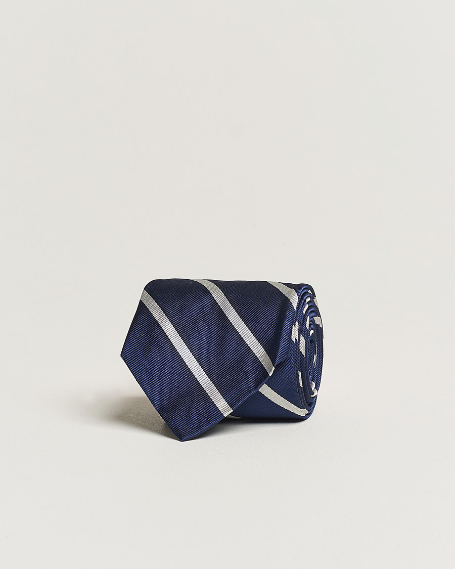 Mies | Polo Ralph Lauren Striped Tie Navy/White | Polo Ralph Lauren | Striped Tie Navy/White
