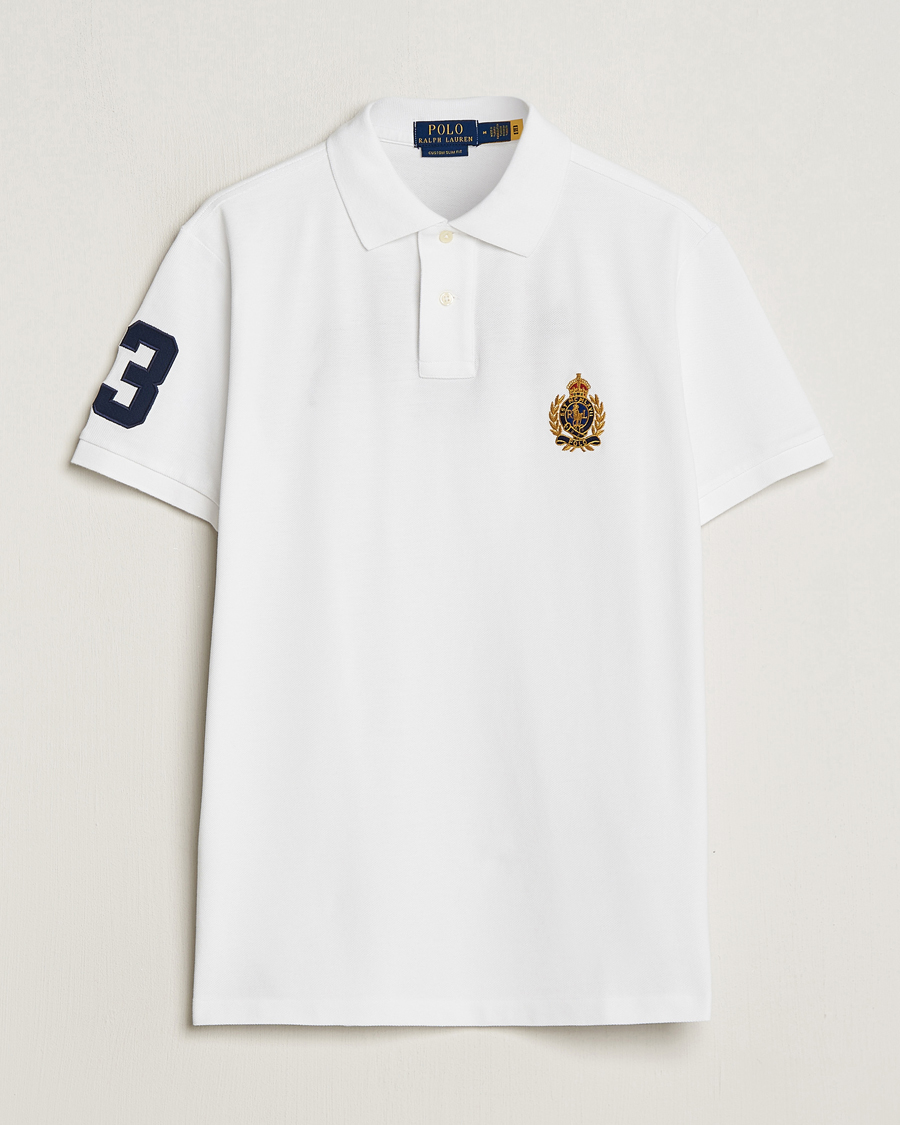 Mies | Pikeet | Polo Ralph Lauren | Custom Slim Fit Match Club Polo White