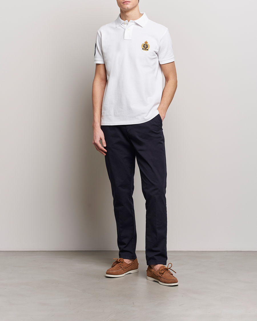 Mies | Pikeet | Polo Ralph Lauren | Custom Slim Fit Match Club Polo White