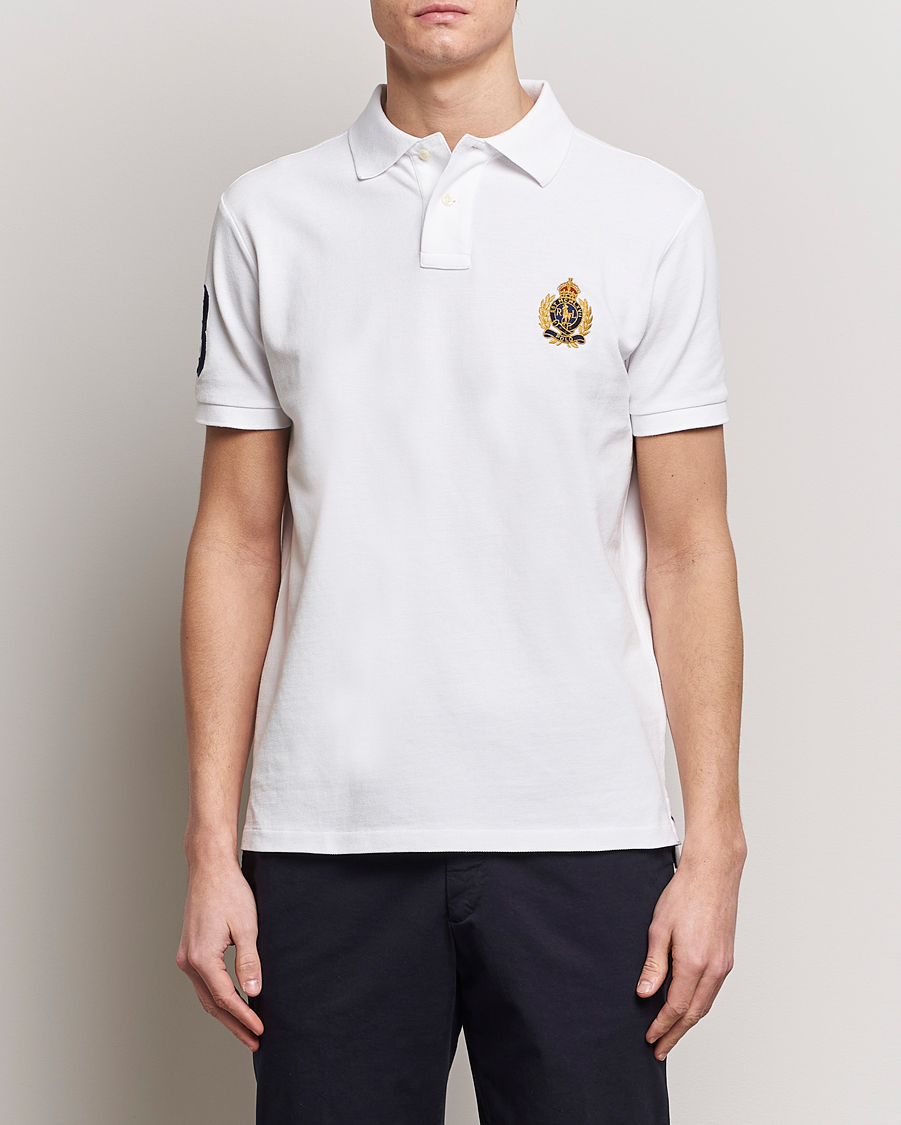 Mies | Pikeet | Polo Ralph Lauren | Custom Slim Fit Match Club Polo White