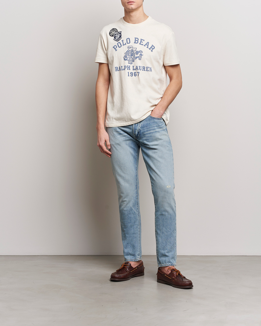 Mies | T-paidat | Polo Ralph Lauren | Graphic Printed Crew Neck T-Shirt Deckwash White