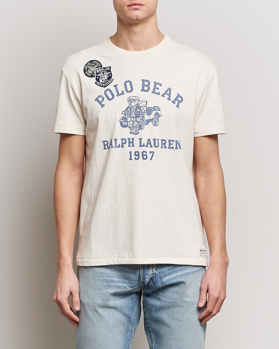 Mies | T-paidat | Polo Ralph Lauren | Graphic Printed Crew Neck T-Shirt Deckwash White