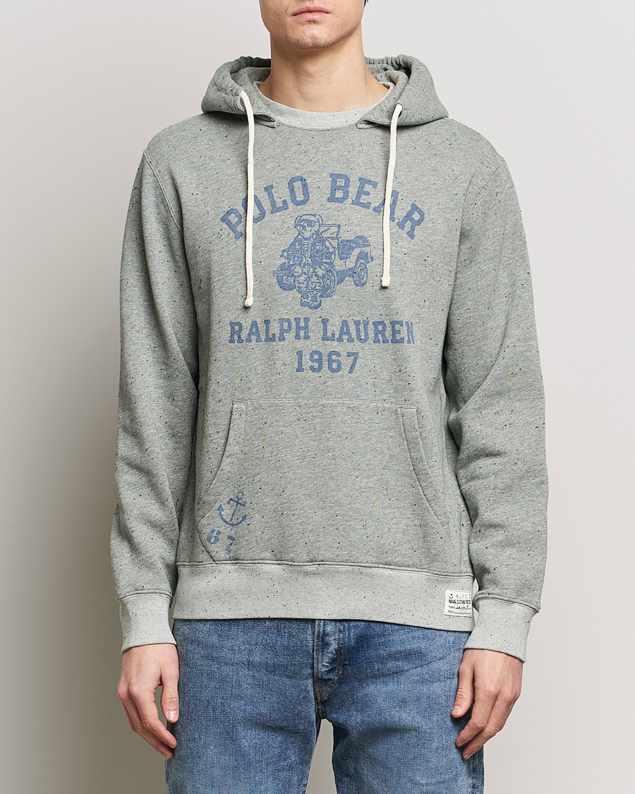 Mies |  | Polo Ralph Lauren | Graphic Printed Vintage Fleece Hoodie Loft Heather