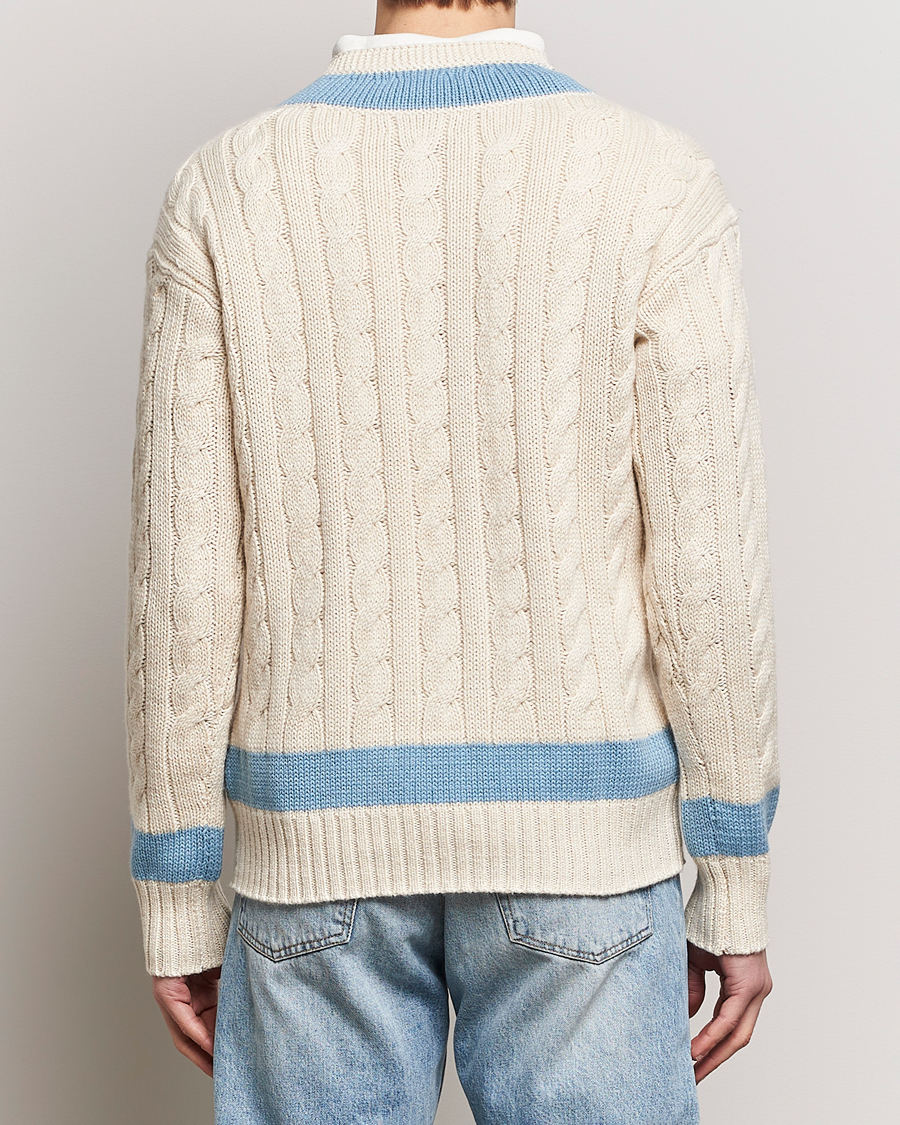 Mies | Puserot | Polo Ralph Lauren | Cotton/Cashmere Cricket Knitted Sweater Parchment Cream