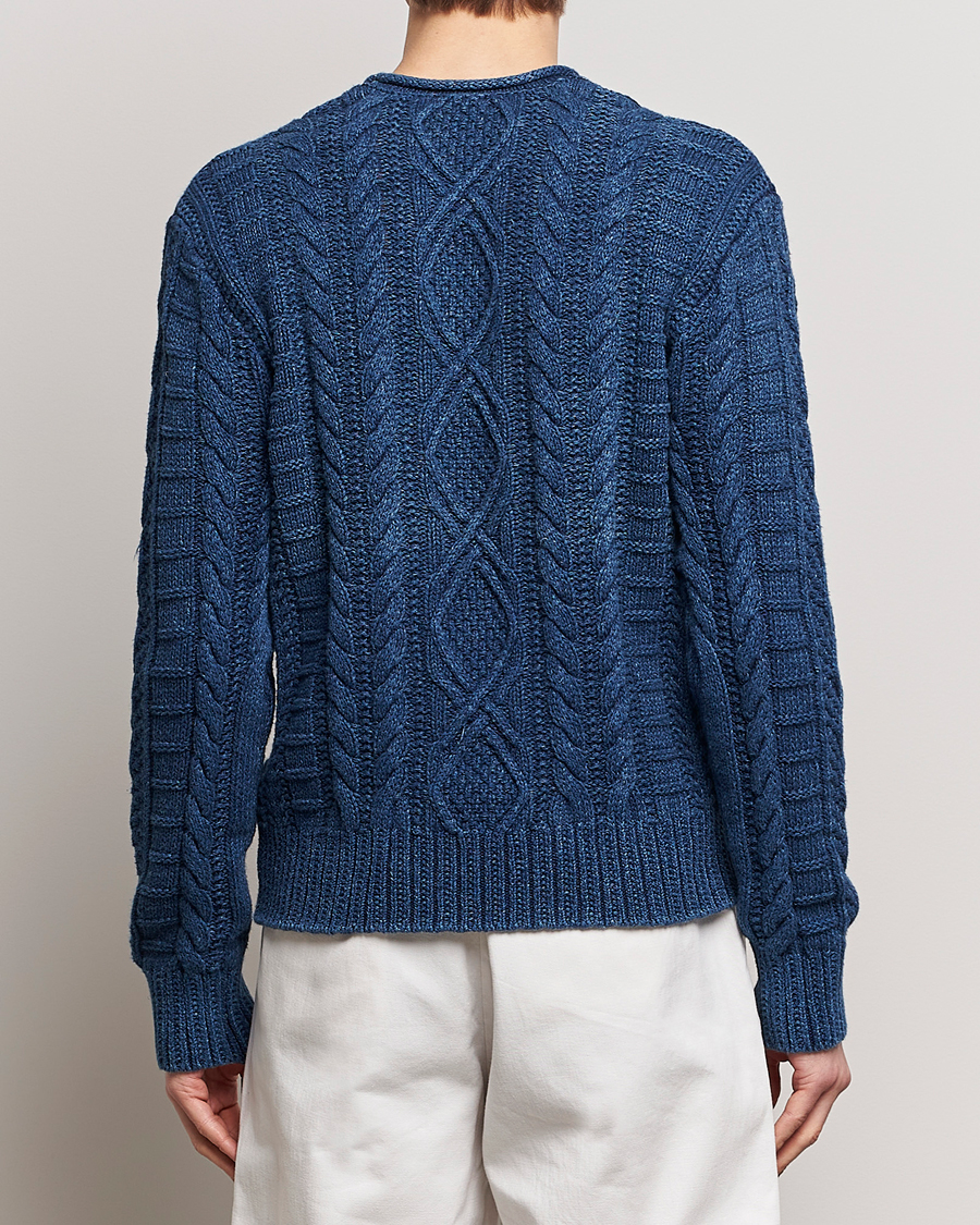 Mies | Puserot | Polo Ralph Lauren | Cotton Fisherman Sweater Indigo