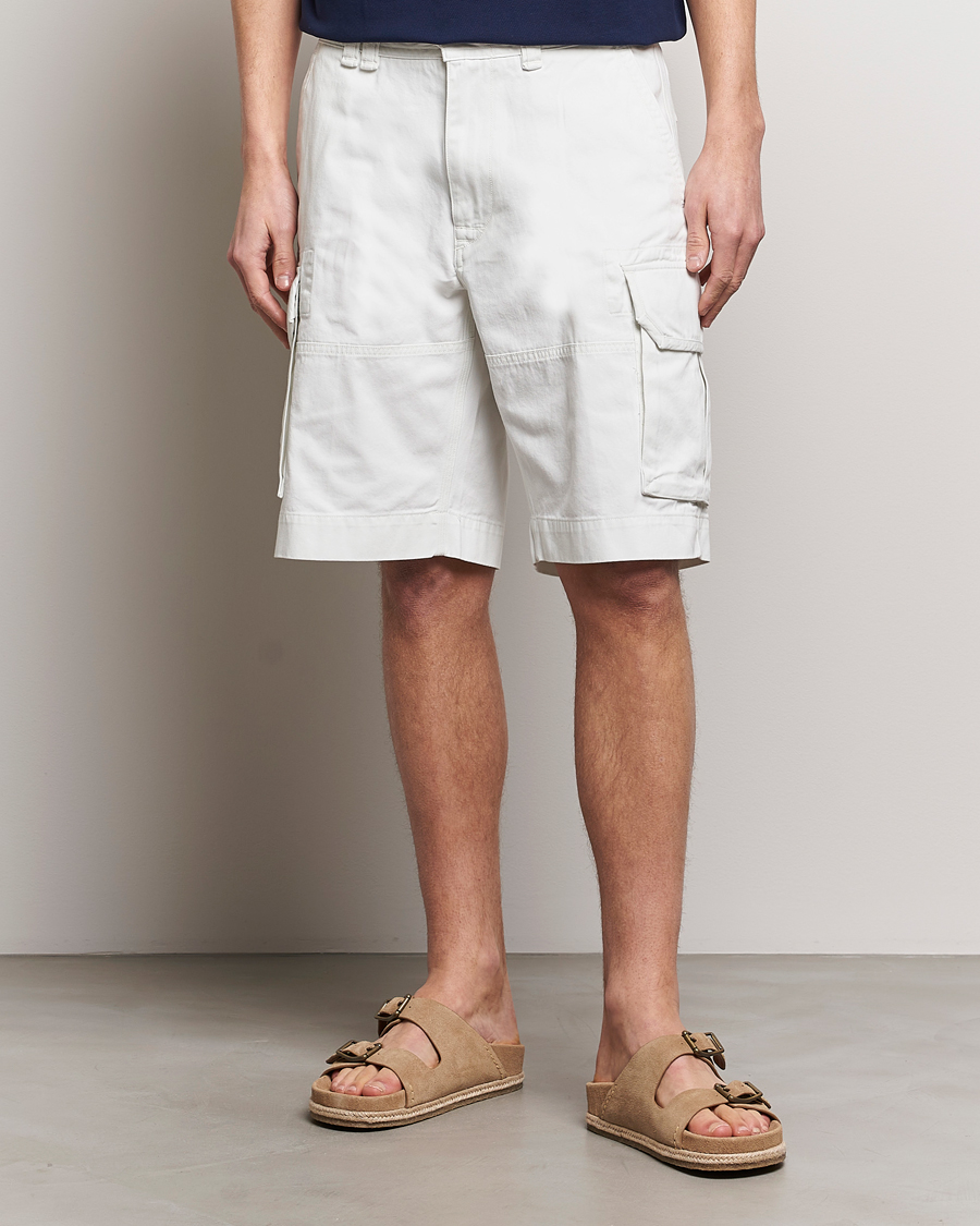 Mies |  | Polo Ralph Lauren | Slub Twill Cargo Shorts Deckwash White