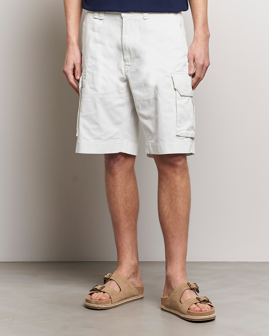 Mies | Shortsit | Polo Ralph Lauren | Slub Twill Cargo Shorts Deckwash White
