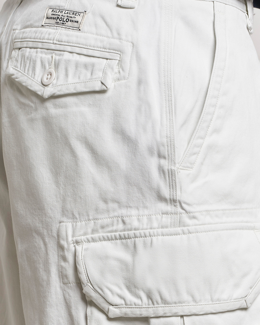 Mies | Shortsit | Polo Ralph Lauren | Slub Twill Cargo Shorts Deckwash White