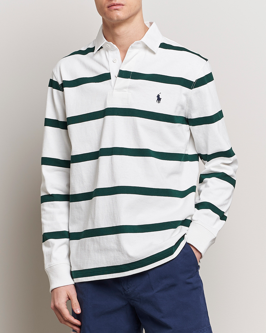 Herre | Tøj | Polo Ralph Lauren | Wimbledon Rugby Sweater White/Moss Agate