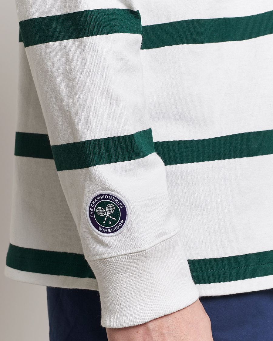 Mies | Puserot | Polo Ralph Lauren | Wimbledon Rugby Sweater White/Moss Agate