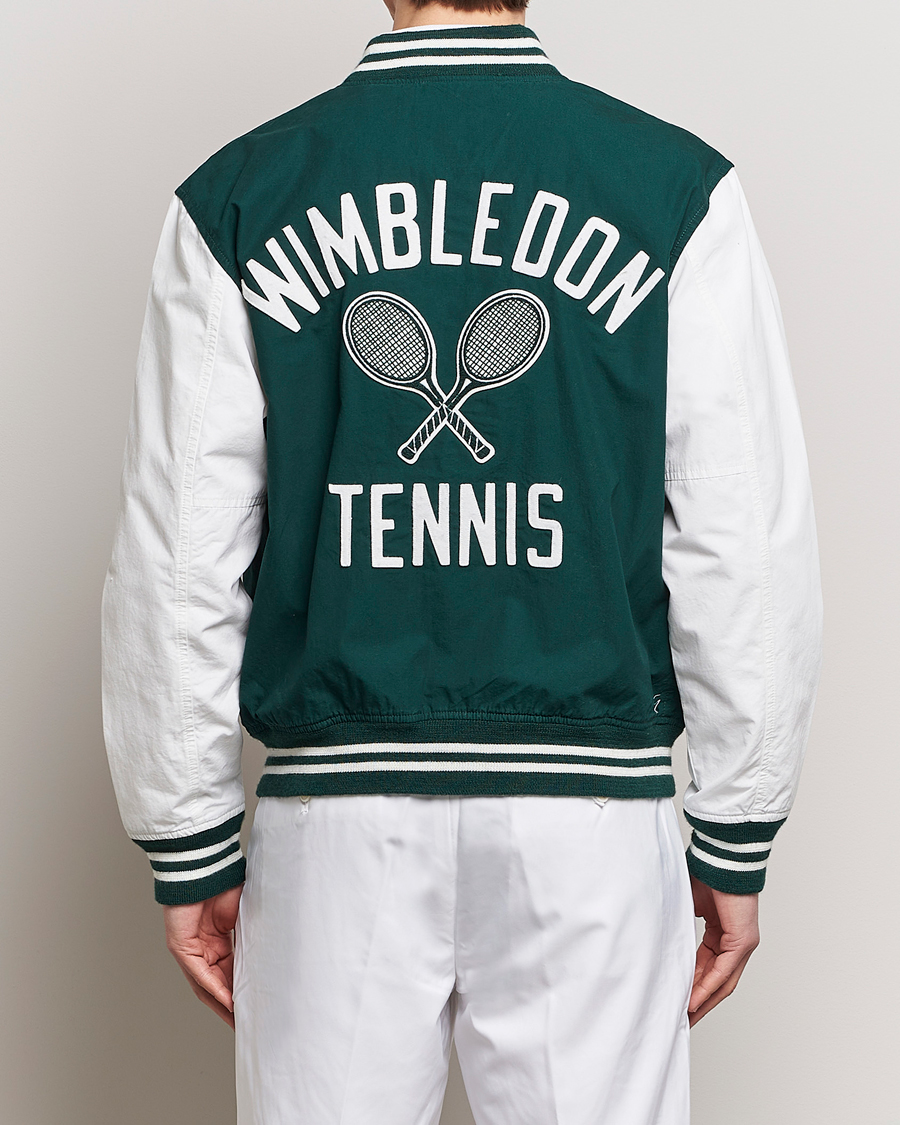 Mies | Takit | Polo Ralph Lauren | Wimbledon Bomber Jacket White/Moss Agate