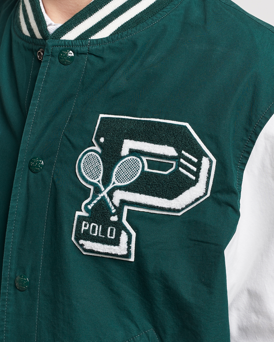 Mies | Takit | Polo Ralph Lauren | Wimbledon Bomber Jacket White/Moss Agate