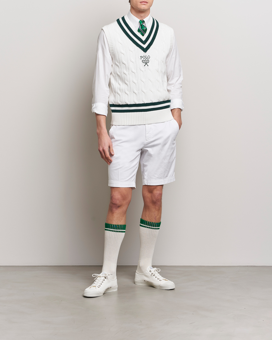 Mies | Puserot | Polo Ralph Lauren | Wimbledon Cricket Vest White/Moss Agate