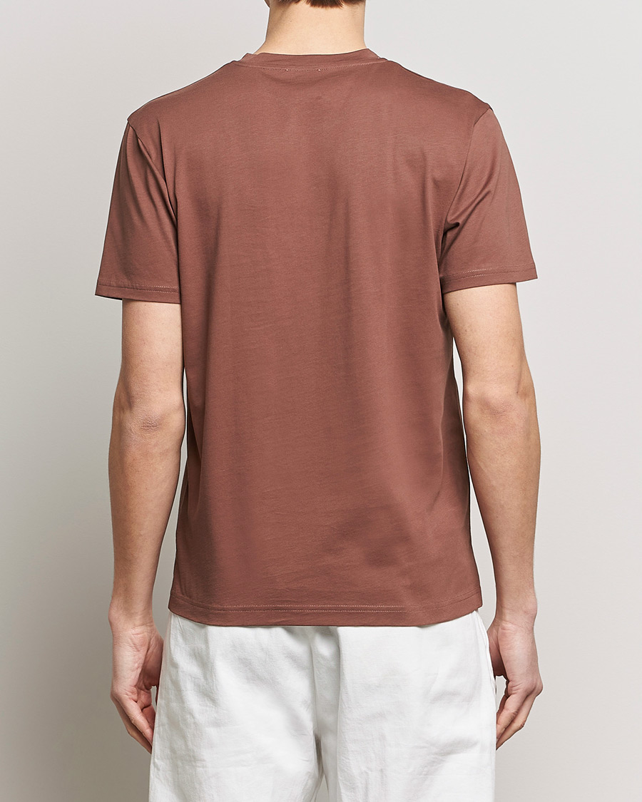 Mies | T-paidat | Sunspel | Riviera Midweight Tee Brown