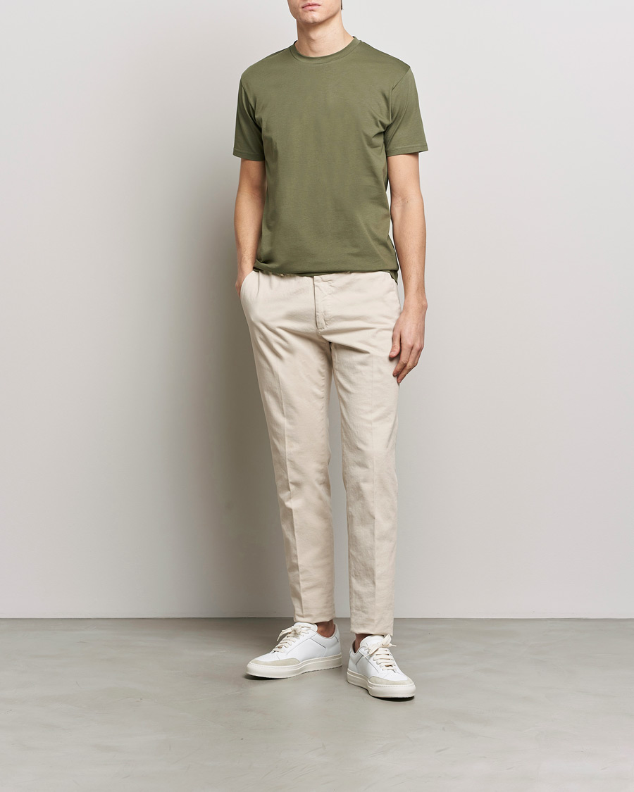 Mies | T-paidat | Sunspel | Riviera Midweight Tee Khaki
