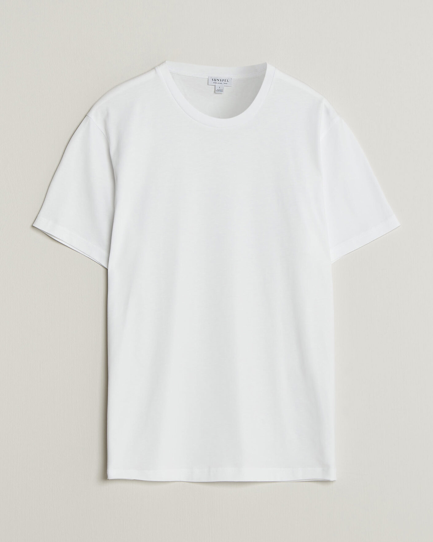 Mies | T-paidat | Sunspel | Riviera Midweight T-Shirt White
