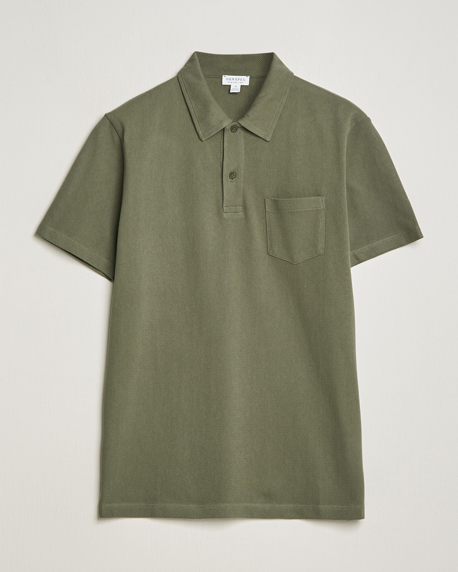 Mies | Pikeet | Sunspel | Riviera Polo Shirt Khaki