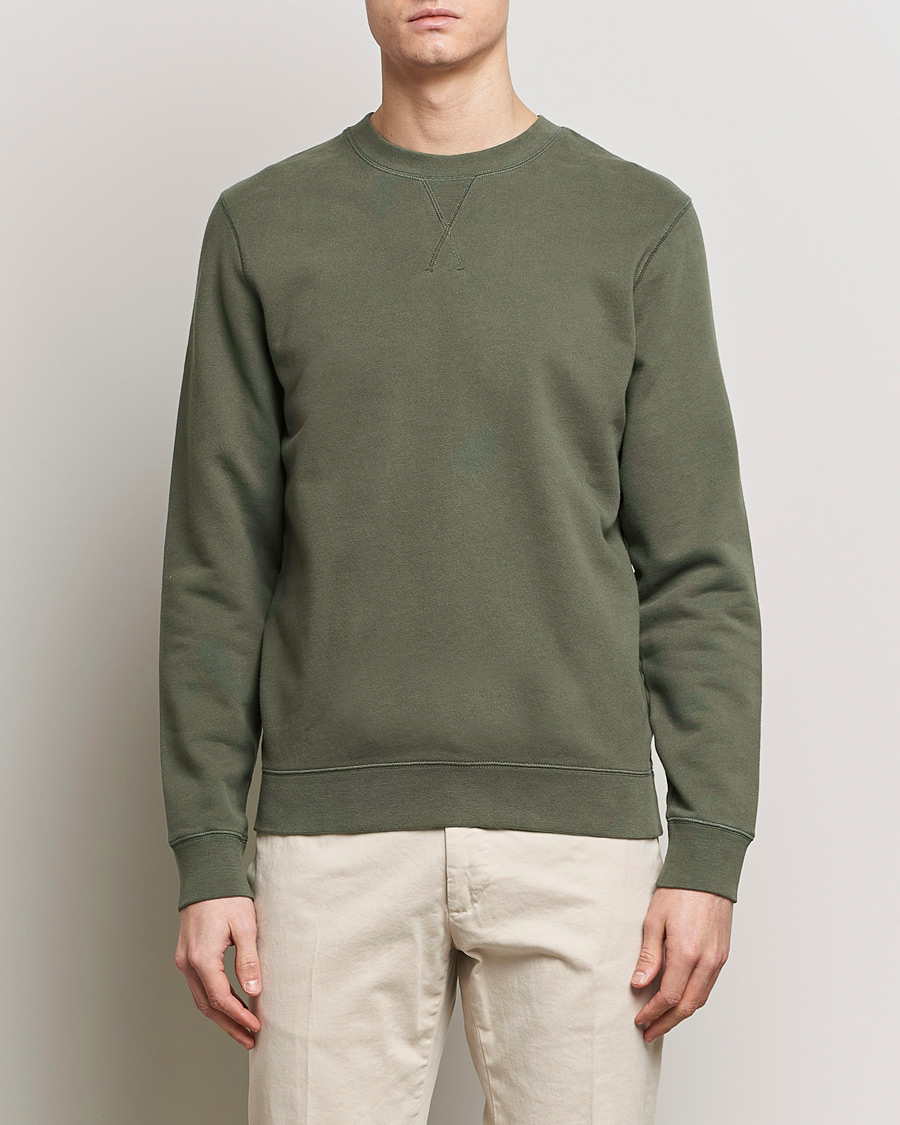 Mies | Puserot | Sunspel | Loopback Sweatshirt Khaki