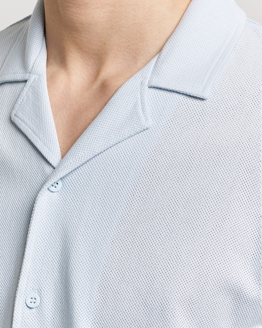 Mies | Kauluspaidat | Sunspel | Riviera Resort Shirt Light Blue