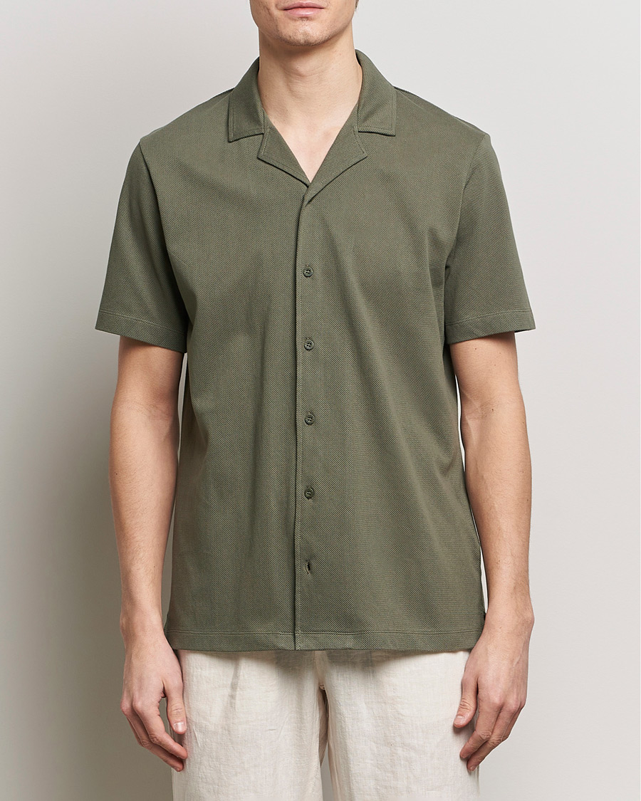 Mies |  | Sunspel | Riviera Resort Shirt Khaki