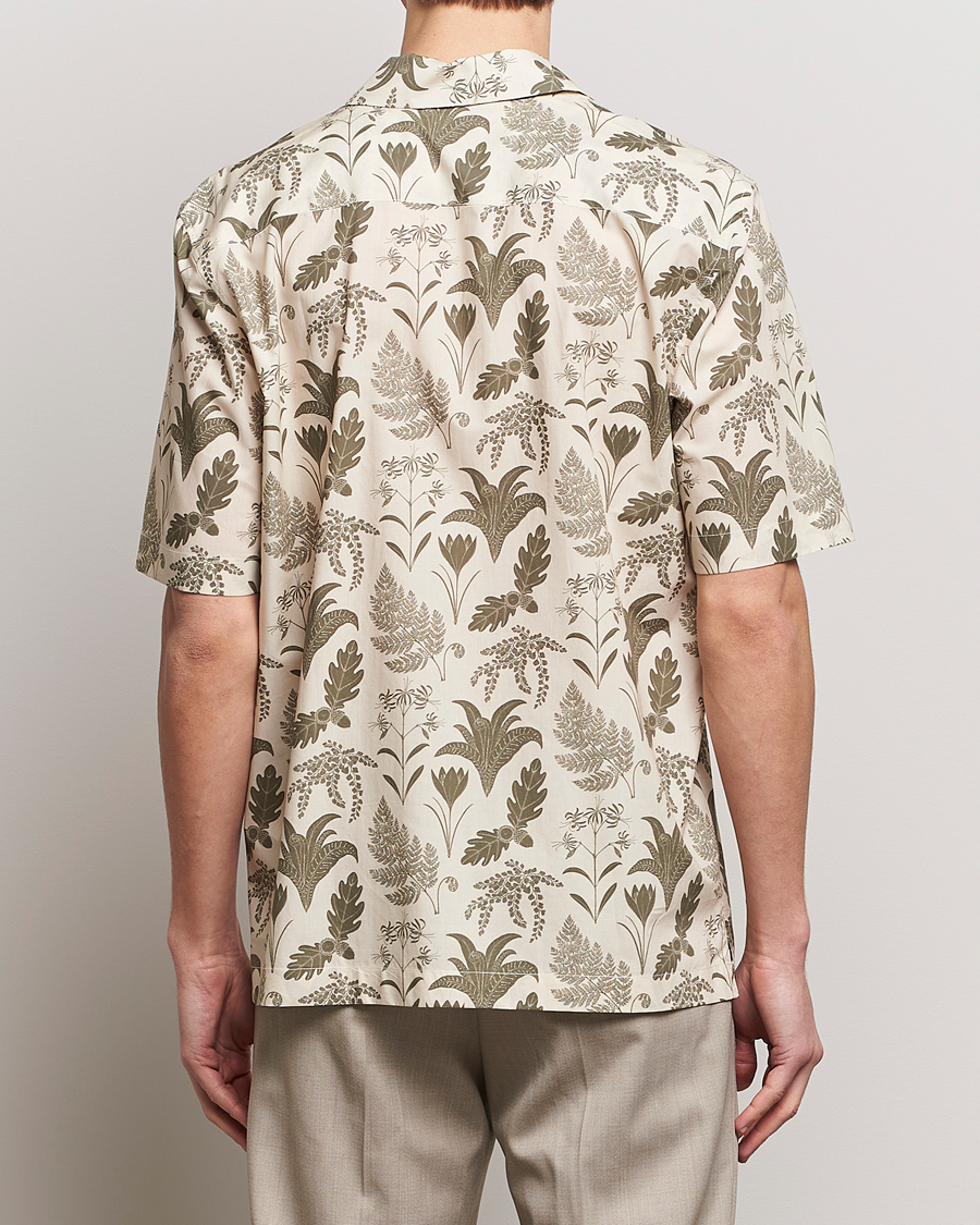 Mies | Kauluspaidat | Sunspel | Katie Scott Short Sleeve Printed Resort Shirt Ecru