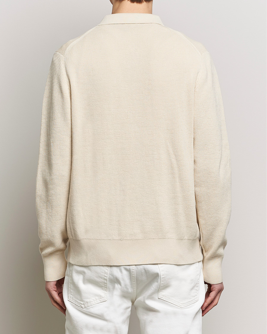 Mies | Puserot | Sunspel | Waffle Stitch Jacket Ecru