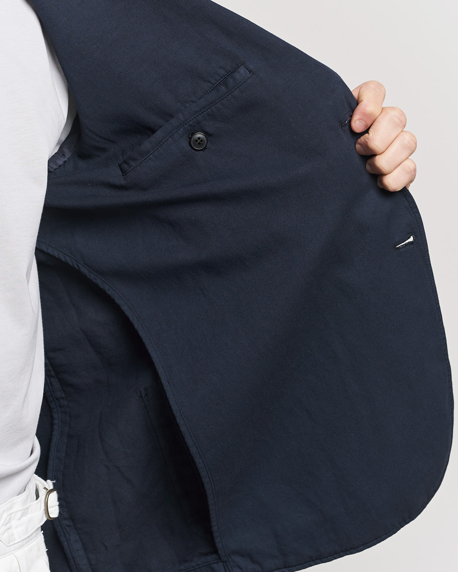 Mies | Pikkutakit | Sunspel | Unconstructed Cotton/Linen Blazer Navy