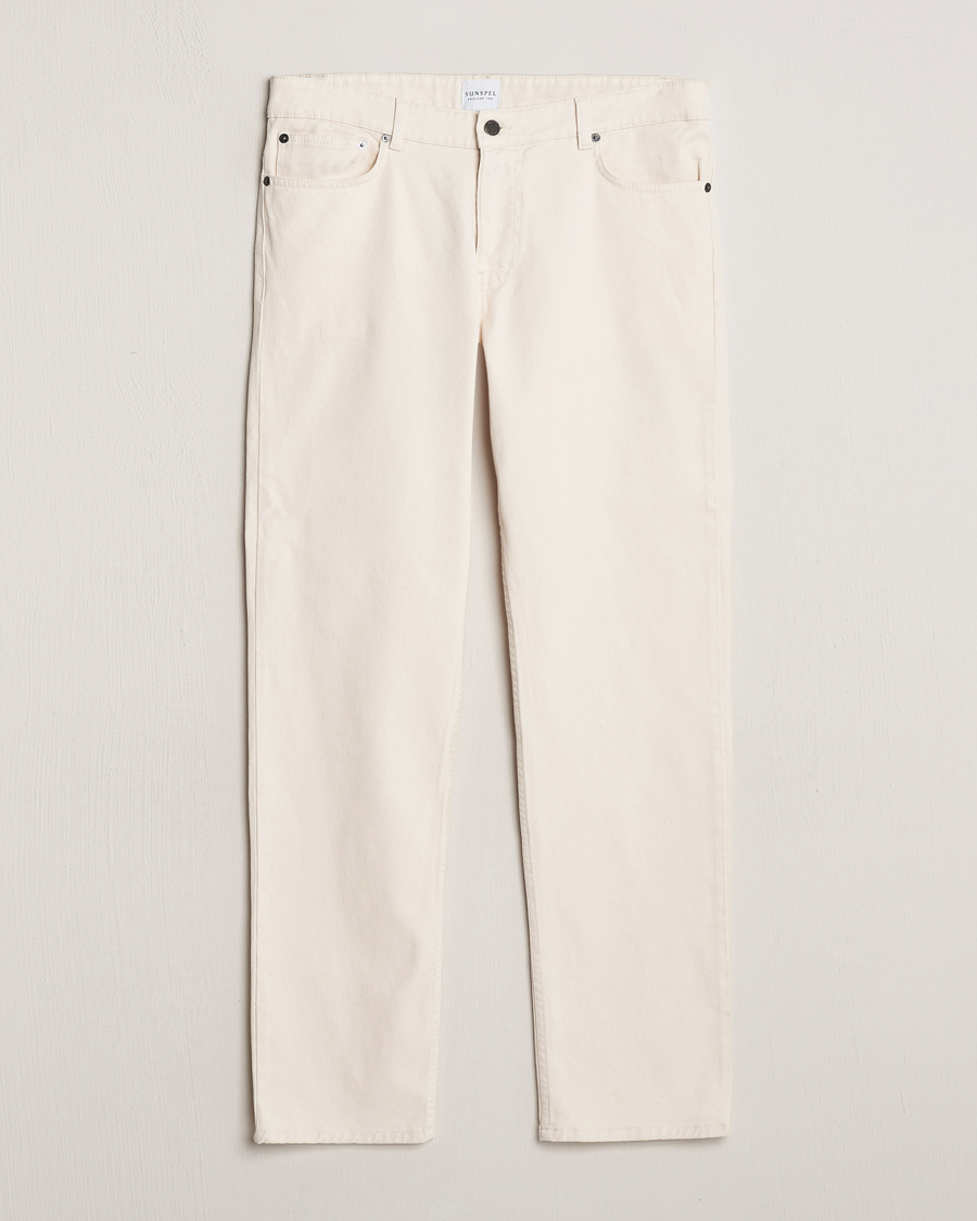 Mies | Housut | Sunspel | Five Pocket Cotton Twill Trousers Undyed