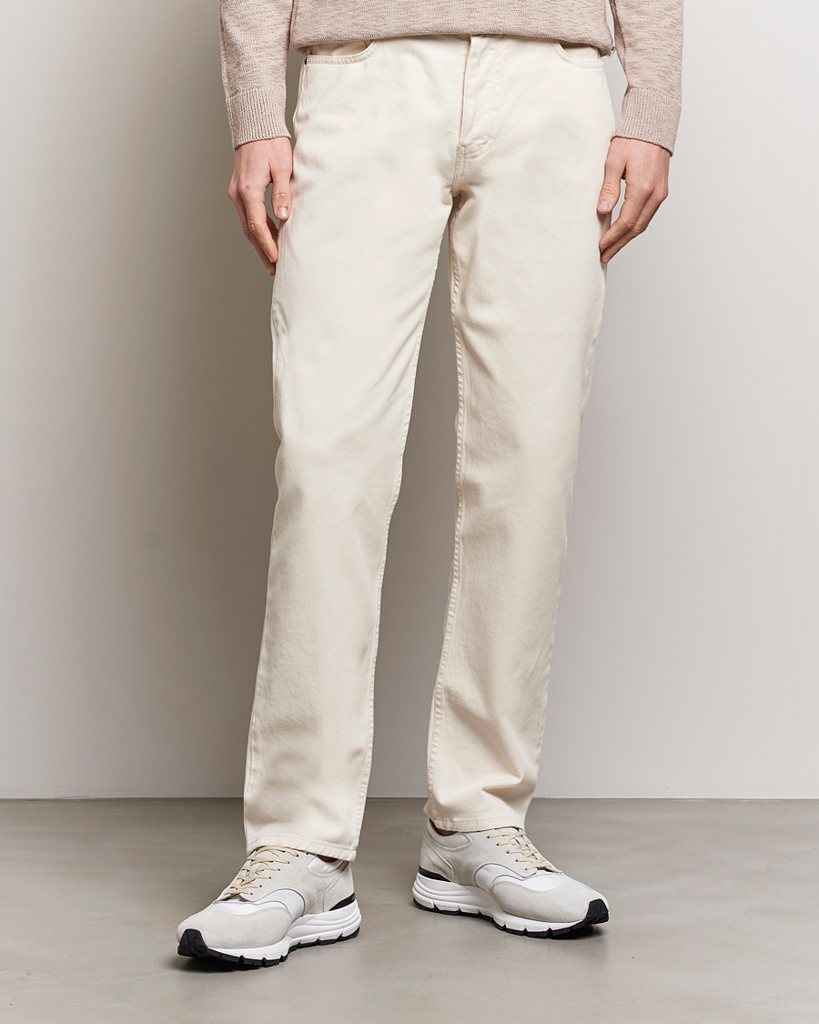 Mies |  | Sunspel | Five Pocket Cotton Twill Trousers Undyed