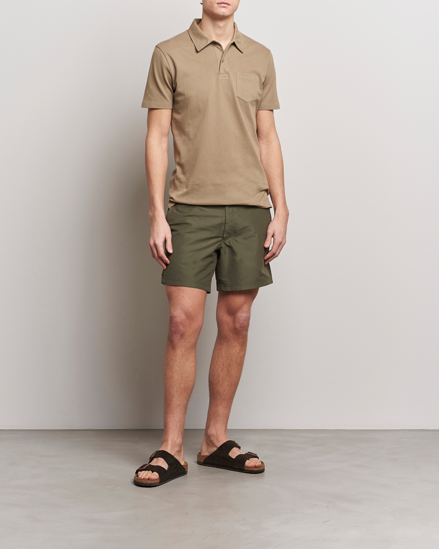 Mies | Uimahousut | Sunspel | Recycled Seaqual Tailored Swim Shorts Hunter Green