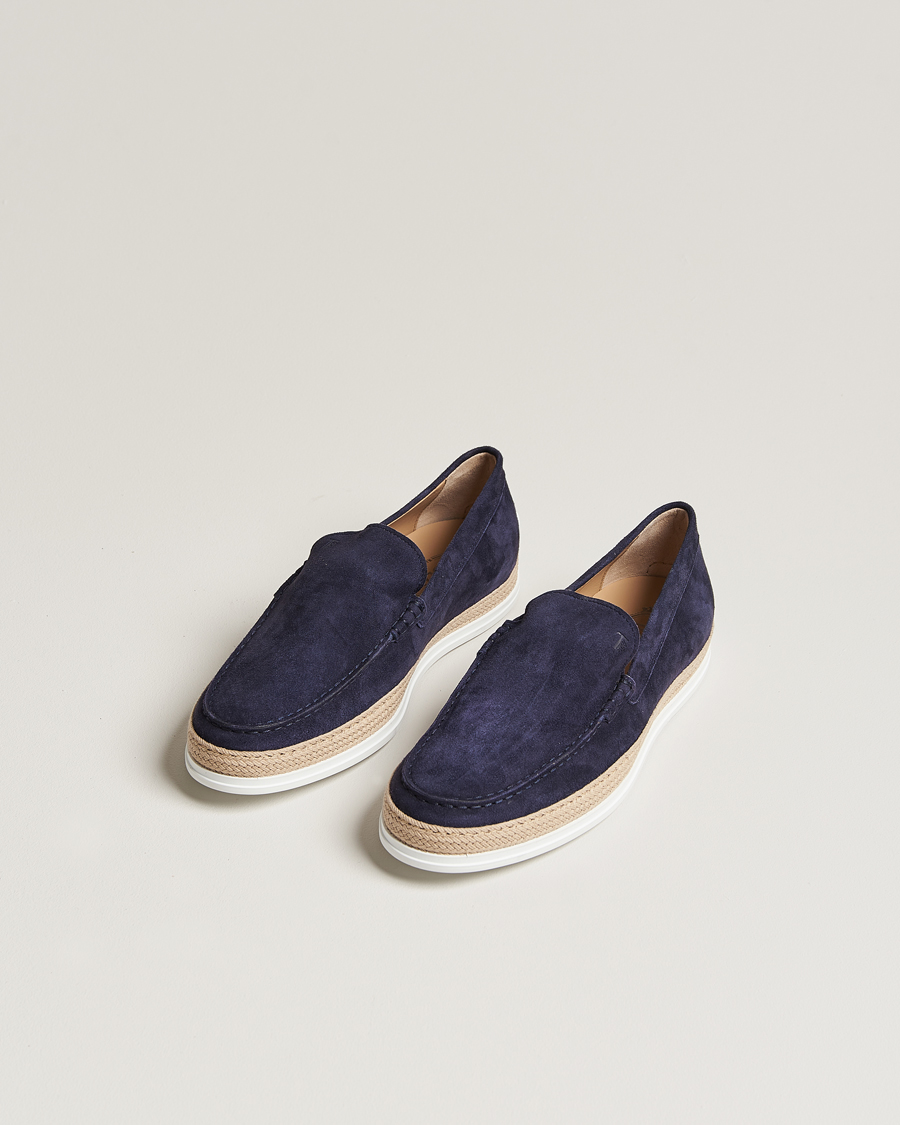 Mies | Tod's Raffia Loafer Navy Suede | Tod's | Raffia Loafer Navy Suede