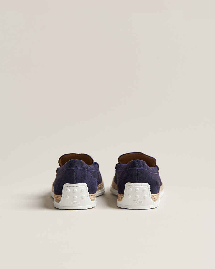 Mies | Tod's Raffia Loafer Navy Suede | Tod's | Raffia Loafer Navy Suede