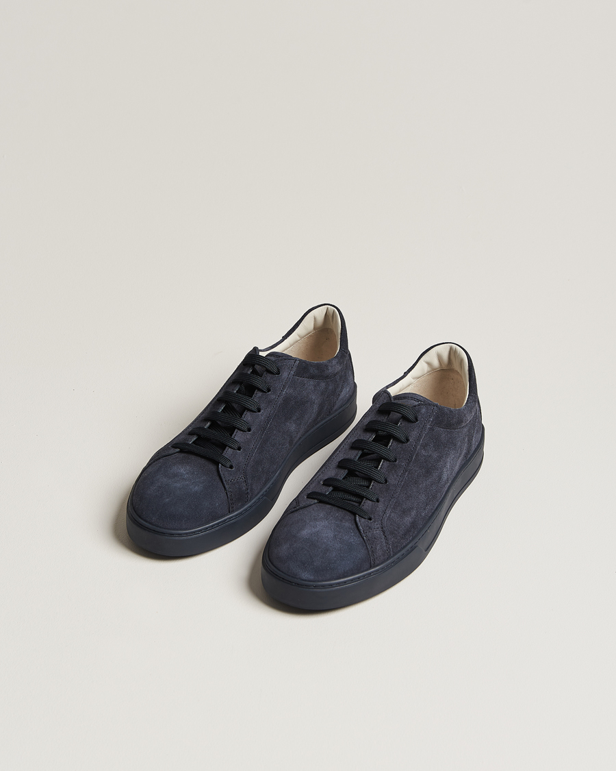 Mies |  | Tod's | Cassetta Lacciata Sneaker Navy Suede