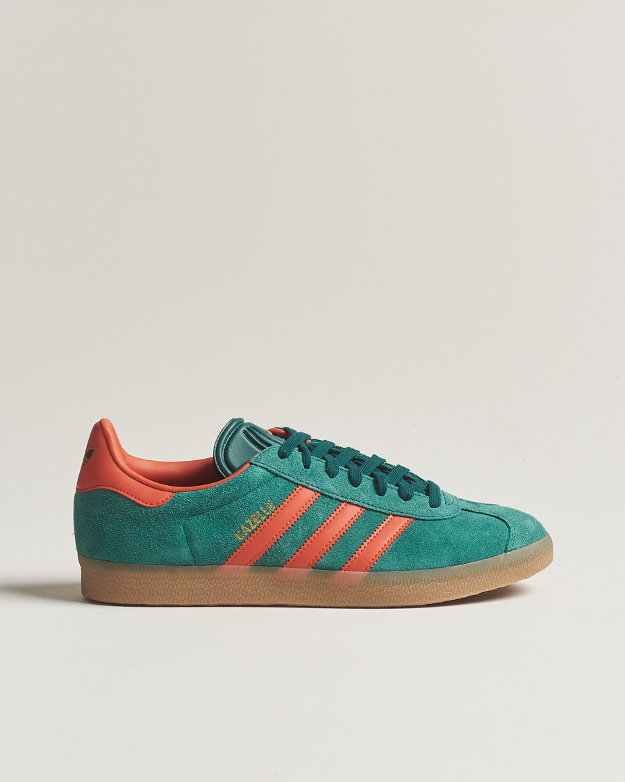 Mies | adidas Originals Gazelle Sneaker Green/Red | adidas Originals | Gazelle Sneaker Green/Red